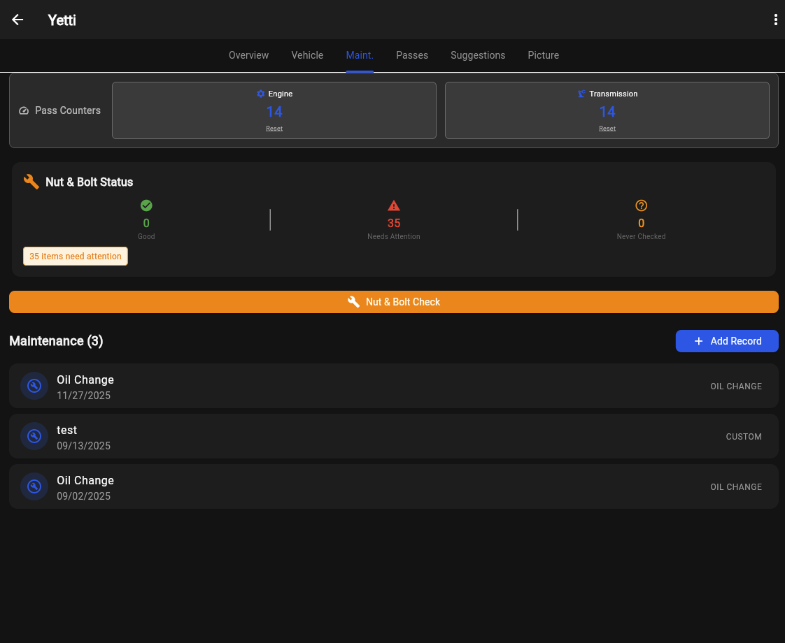Parts Inventory Management